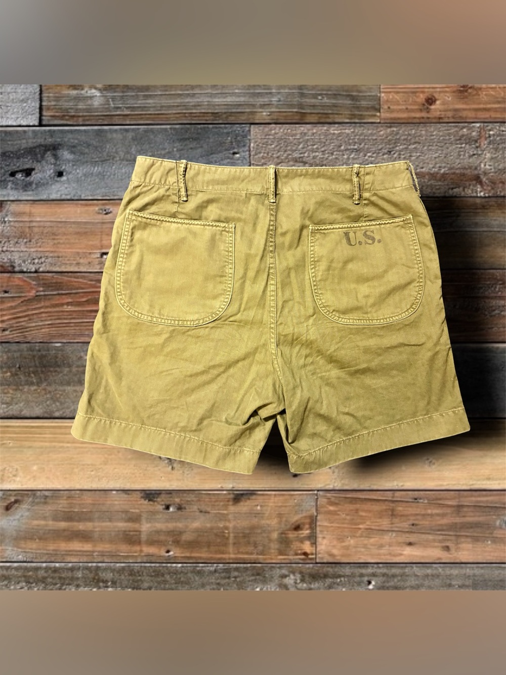 DOUBLE RL RALPH LAUREN RRL HBT MILITARY SHORTS- SIZE 34” - Picture 2 of 10